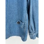 Christopher & Banks VTG  Fall Embroidered Denim Shirt Women XL Bears Leaf Teacher Photo 5