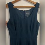 Modcloth  size 8 peacock blue wool blend dress. Back zipper. Pockets. No … Photo 3