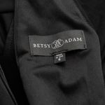 Betsy and Adam   - Valentina Long Velvet Mesh Illusion Sleeve Dress Photo 3