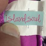 Island Soul  Women's Floral Print Ruffle Bikini Purple Small Top Medium Bottoms Photo 12