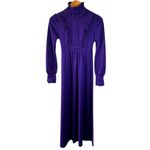 Vintage 70's Victorian Revival Dark Purple High Photo 1