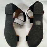 Olivia Miller  Day Dreams Ankle Strap Sandals W\Rhinestones Heel Zip 7 BLACK Photo 6