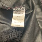 Vintage Lace Mesh Ruffle Sheath Dress Sz Medium Purple Black Photo 10