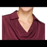 NWOT Lisa Rinna cowl neck collared blouse Size XXS Photo 3