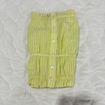 Aerie NWT Crop Top Cami Yellow Striped Tie Strap Cotton Sleeveless Casual Y2K-S Photo 5