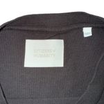 Citizens of Humanity Amelia 3/4 Sleeve Tee Chocolate Brown Size M NWT Photo 2