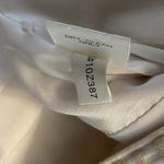 Kay Unger VTG  Blazer Jacket Collared Button Up Tulle Hem Striped White Cream 6 Photo 4