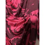 ZARA  Women's Satin‎ Effect Mini Dress Pink  Floral Size M Photo 3
