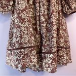 Olivaceous Avery Dress Boho Western Floral Lace Puff Short Sleeve Mini Medium Photo 11