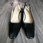 Nordstrom amalfi made in Italy leather square‎ toe 2” Heels Singleback Si… Black Size 6.5 Photo 1