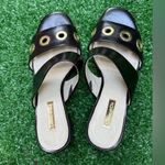 Louise et Cie Women's Kamea Grommet Embellished Black Sandals Size 8.5 Photo 6