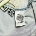 Obey Redux Floral Puff Sleeve Dress - Blue with Purple and Yellow Accents Medium Photo 5