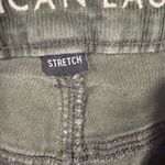 American Eagle  Olive Green Corduroy Stretch Skinny Pants 90s Straight 0 Regular Photo 6