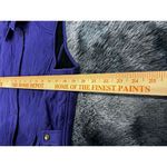 J. McLaughlin  Full Zip Quilted Vest‎ Size  M Jacket Purple Zip Pockets Women's Photo 4