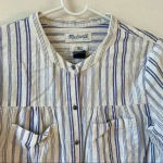 Made for life Madewell Long Sleeve Button Front Striped Blouse Photo 1