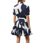 Milly Grand Foliage Dress in Blue/White, Size US 8 Photo 2