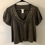 Route 66 Original Clothing Co Womens Gray Round Neck Short Sleeve Shrug Medium Photo 0