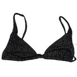 ANDIE NWT  Swim X Demi Moore The Tropez Triangle Bikini Top S Black Gold #3326 Photo 1