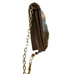 Antonio Melani FAUX BROWN PATENT LEATHER CROCODILE EMBOSSED CLUTCH/SHOULDER BAG Photo 4