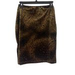 Star City  Vintage Y2k Size Medium Grunge Cheetah Whimsygoth Velvet Skirt Photo 4
