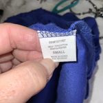 Kim & Cami Blue Flounce Raised Polka Dot Casual Career Top S Photo 11