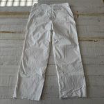 Frank & Eileen  Blackstone Pants size 6 Chalk Twill‎ Raw Hem Ankle Khakis Photo 10