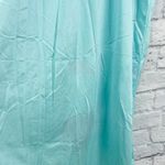 Vintage Sleeveless Midi Nightgown Size L Teal Blue Lace 1960s Ruffle Nylon Black Size L Photo 1