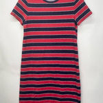 Michael‎ Kors Striped Tee Shirt Dress Size Small Red Photo 0