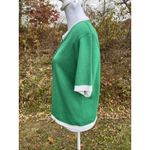 Short Sleeve Women’s Cardigan Sweater Green Size M Photo 2