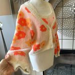 willow root cardigan and tank top set size medium orange daisys NWOT Photo 9