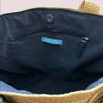 Draper James  Woven Bag Floral Magnolia Tie EUC Photo 4