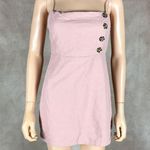 Urban Outfitters Peachy Pink Linen Blend Mini Dress Size 2 Photo 0