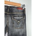 Vervet Flying Monkey Dark Wash Black Cotton Blend Denim Bootcut Jeans Women's Size 1 Photo 5