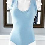 Drew Anthropologie’s Thong Bodysuit Ribbed V-Neck Top Size S NWT $136.00 Photo 2