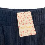 Free People NWT Beach Blue Flare Wide Leg Pants Elastic Waist Womens Size Small Photo 3
