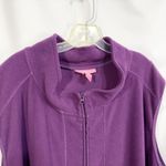 Woman Within Plus Size 6X Vest Full Zip Microfleece Deep Purple Pockets 1255 Photo 2