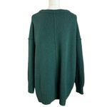 Free People  Retro 90s Brookside Slouchy Tunic Sweater Pine Forest Green Large Photo 8