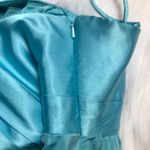 Jessica McClintock for Gunne Sax Baby Blue Bow Front Bubble Dress Photo 2