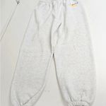 THE MAYFAIR GROUP Gender Inclusive ‘Empathy Always’ Embroidered Sweatpants Grey Gray Photo 3