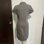 ZADIG & VOLTAIRE Women's Denim Button Down Dress Khaki Green Size 38 Medium Photo 2