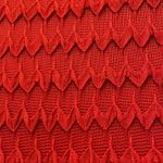 Sharagano 2/$30 sun-dried tomato red dress 8 long sleeves crochet tea length Photo 4