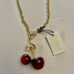 Piper NWT Cherry Charm Chain Necklace Photo 5