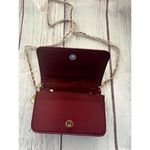 Badgley Mischka NWT  Red Leather Crossbody Bag Photo 3