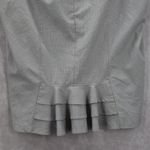 Torrid  Gray Pencil Ruffle Checker Belt Retro Casual Preppy Skirt Plus 22 Photo 4