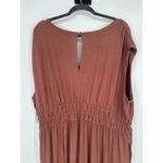 Old Navy Waist-Defined Wide-Leg Jumpsuit Size XXL Warm Taupe V Neck Cap Sleeve Photo 5