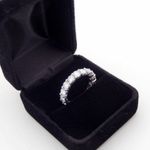 14K White Gold Diamond Eternity Band Ring 4.25ct G Photo 3