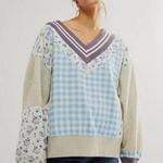 Free People  Lucy V-Neck Sweatshirt Photo 0