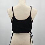 Free People  Blouson Brami Black‎ Satin Crop Top Women's XS Photo 11