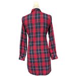 Skies Are Blue Urban Outfitters  Red Navy Plaid Mixed Print Shirt Dress Small GUC Photo 4
