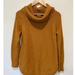 Moth by Anthropologie mustard yellow sweater womens size S cowl neck knit Photo 0